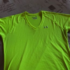 Neon Yellow- Under Armour Short Sleeve