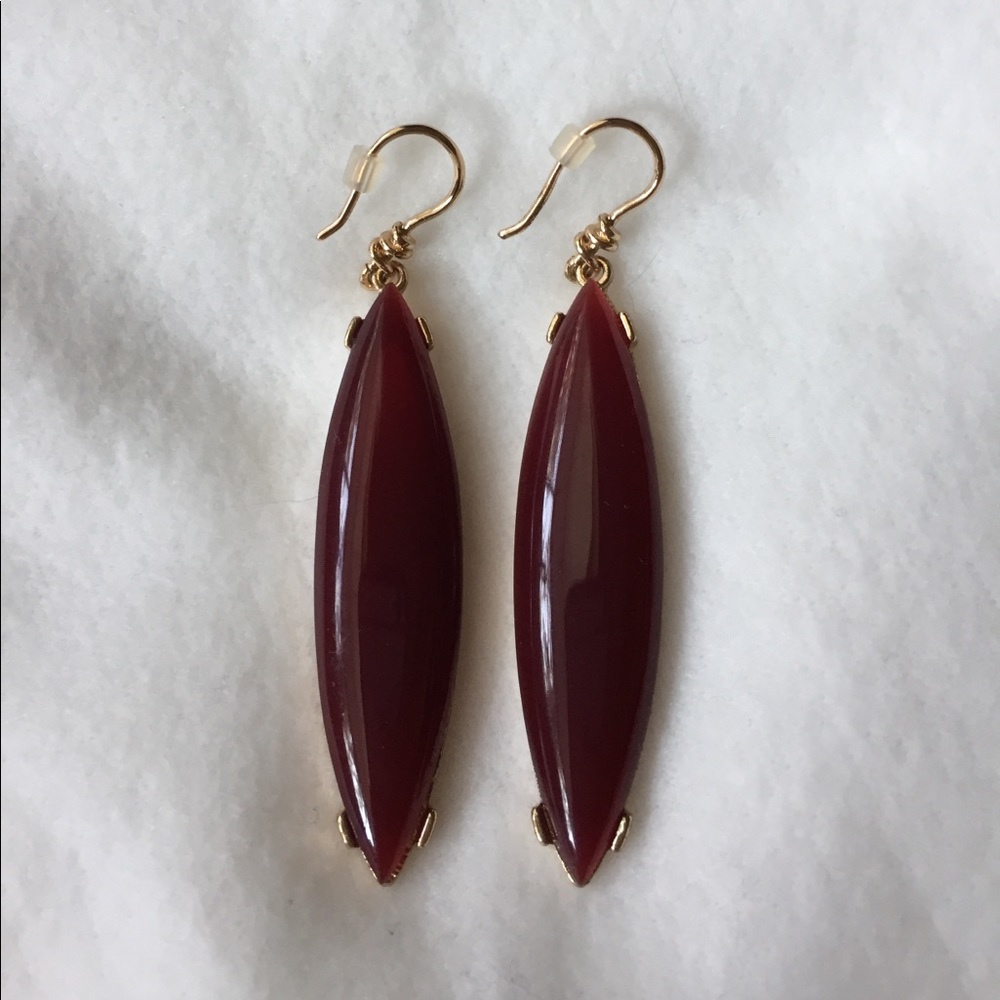Maroon Earrings