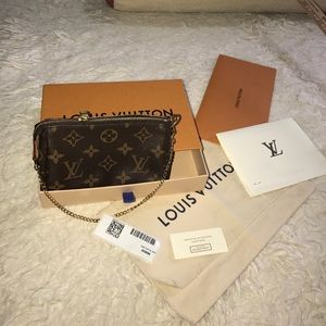 Authentic Louis Vuitton mini pochette