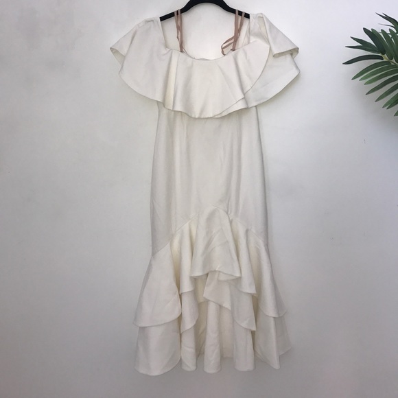 Fame and partners white  size 0 dress - Picture 1 of 3