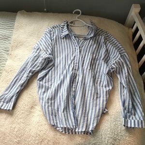 Zara striped blouse