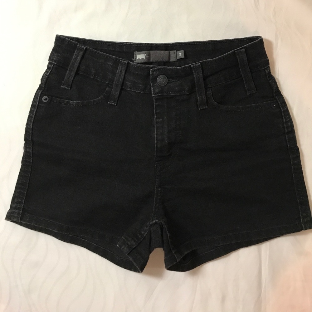 Levi's Black Jean Shorts