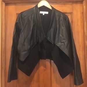 Black faux leather jacket