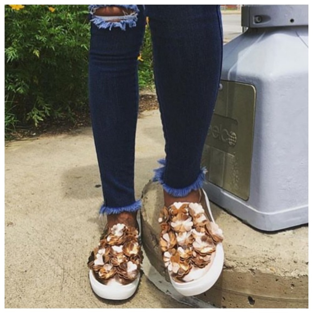 Floral sneakers