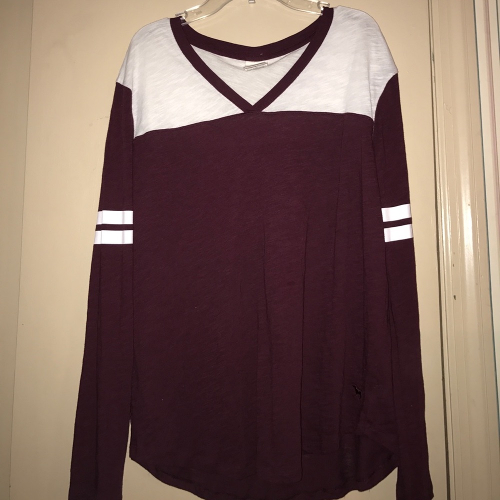 PINK Varsity Long Sleeve Tee