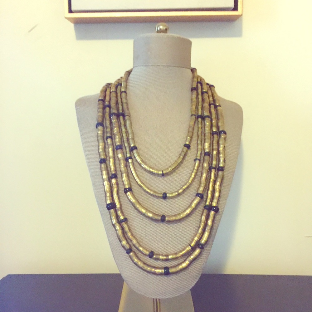 🔥FINAL🔥Chicos gold tone and black layer necklace