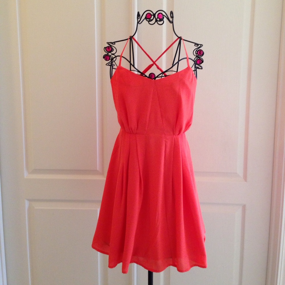 BB Dakota CrissCross Spaghetti Strap Dress