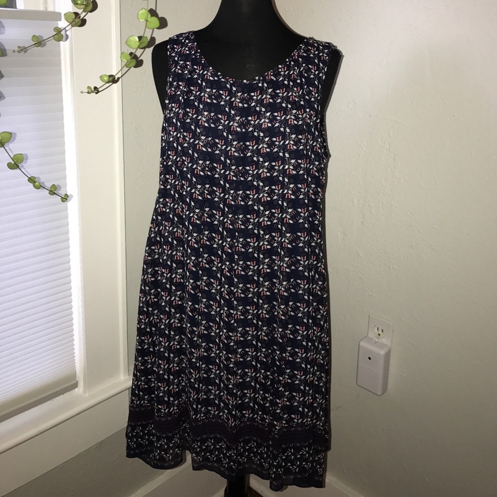 Max Studio Sleeveless Floral Dress flowy Nordstrom