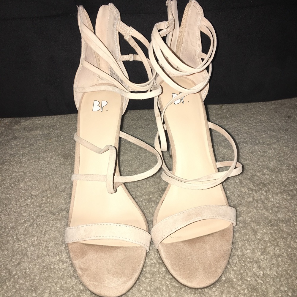 BP super strappy heels 3.5 inch heel size 8