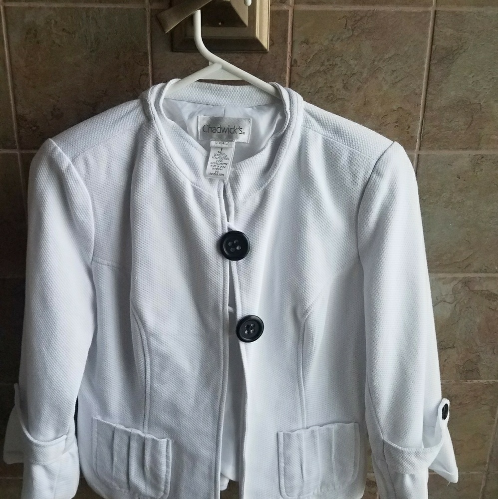 White blazer. Brand new. Chadwicks