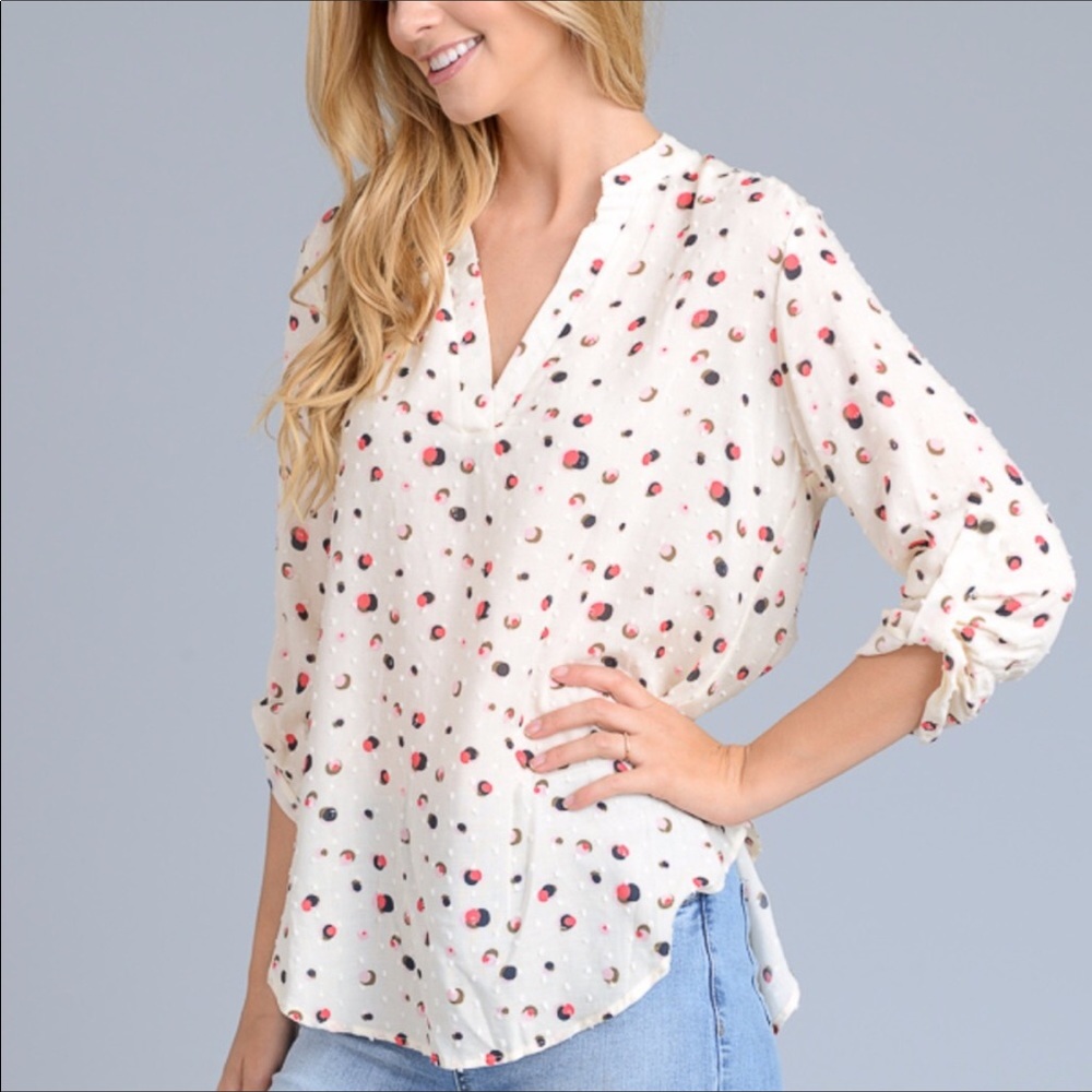 Loose Fit V-neck Blouse