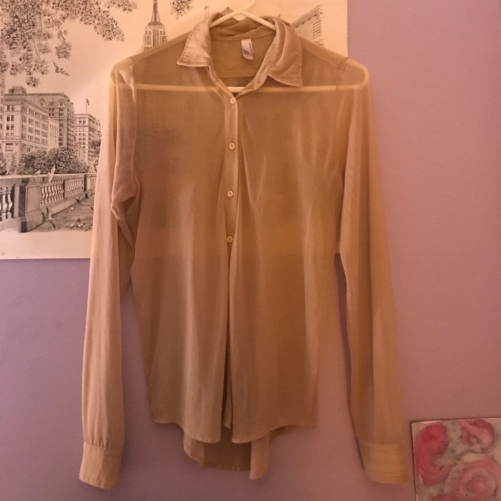 Nude American apparel button down top