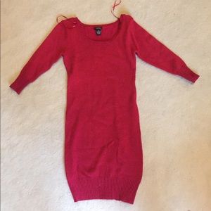 Red Sweater Dress