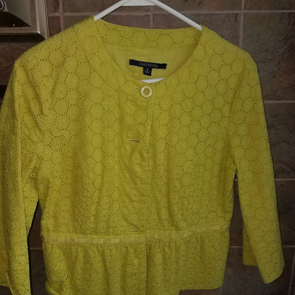 Vintage Chadwicks mustard yellow blazer/ jacket