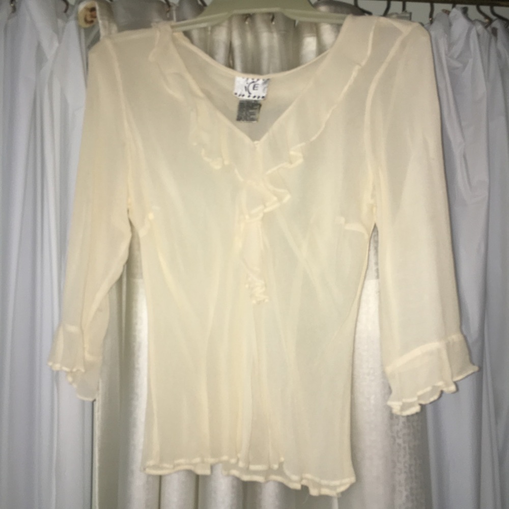 sheer blouse