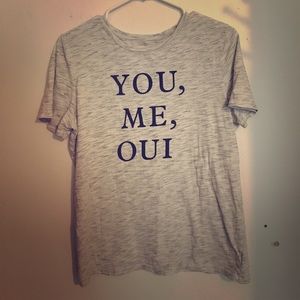 White shirt with black little stripes