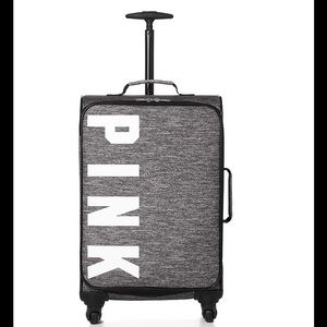 NIB Victoria's Secret Pink Gray Multiwheel luggage