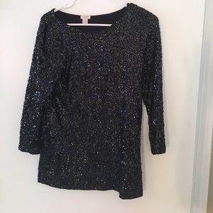 JCrew sequined top