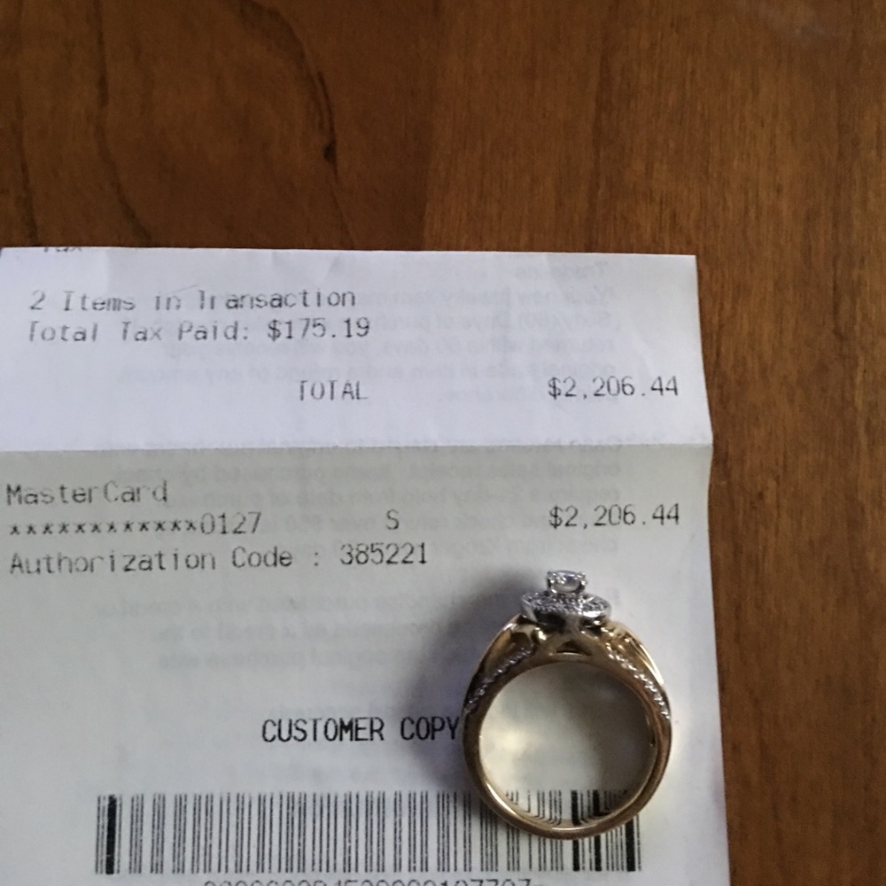 Ring diamant deng 14KY 7/8CTW HI