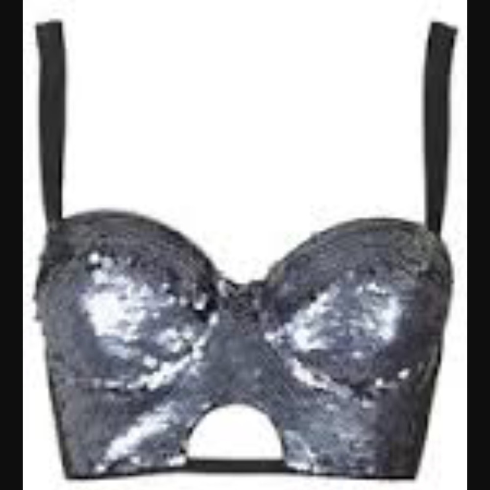 NWT Topshop Sequin Bralet