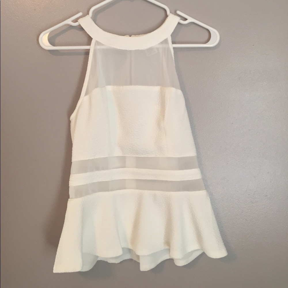 Dressy White Flow Bottom