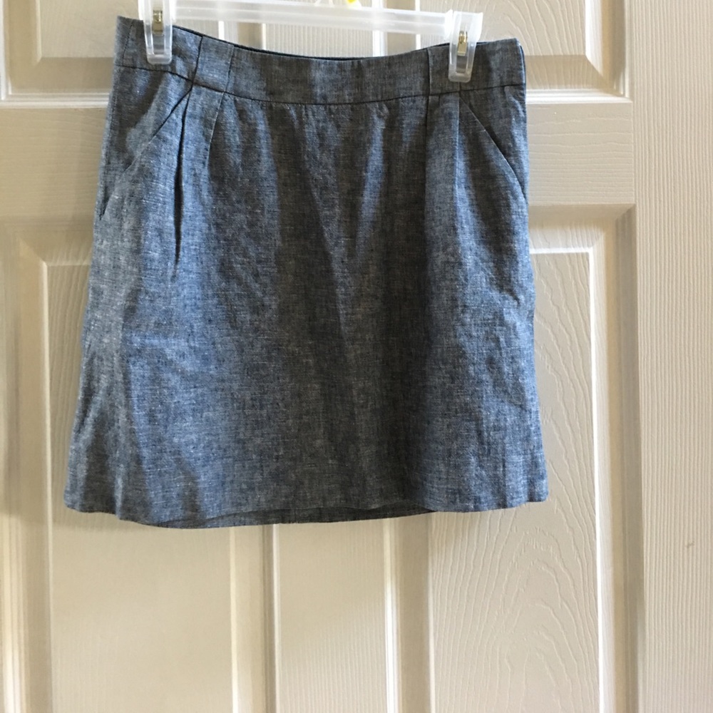 The limited Mini chambray skirt