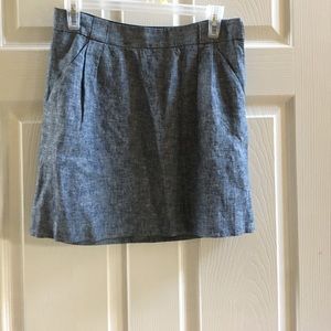 The limited Mini chambray skirt