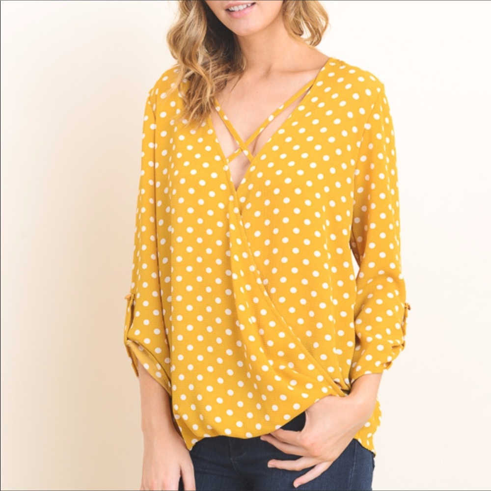 Loose Fitting Polka Dot Blouse