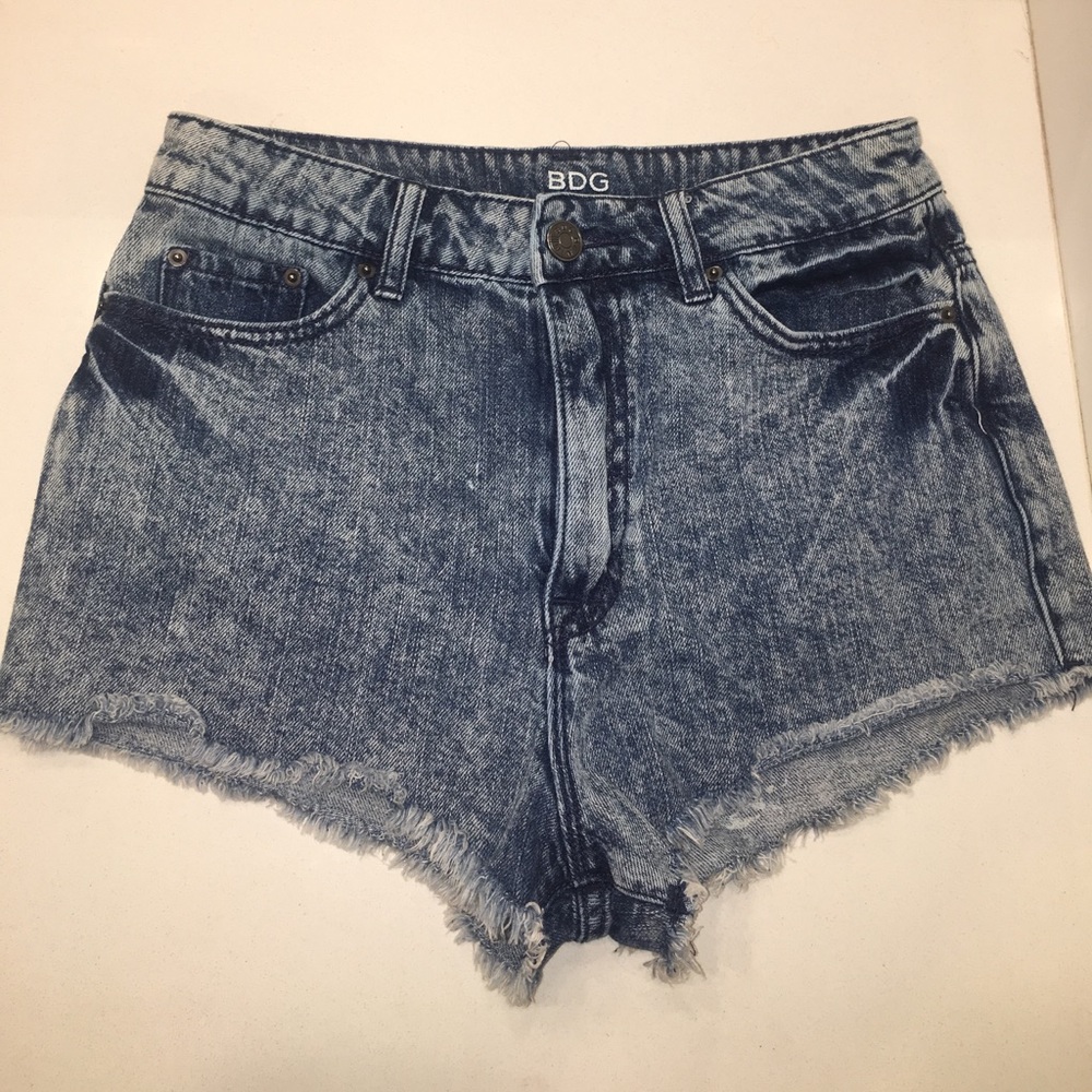 BDG high rise jean shorts