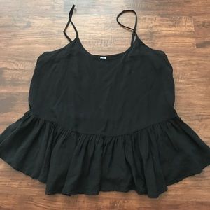 LIKE NEW/ Black Peplum Top