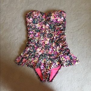 Beautiful Flower One-Piece Swimsuit