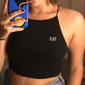 "Slay" Pacsun Crop Top