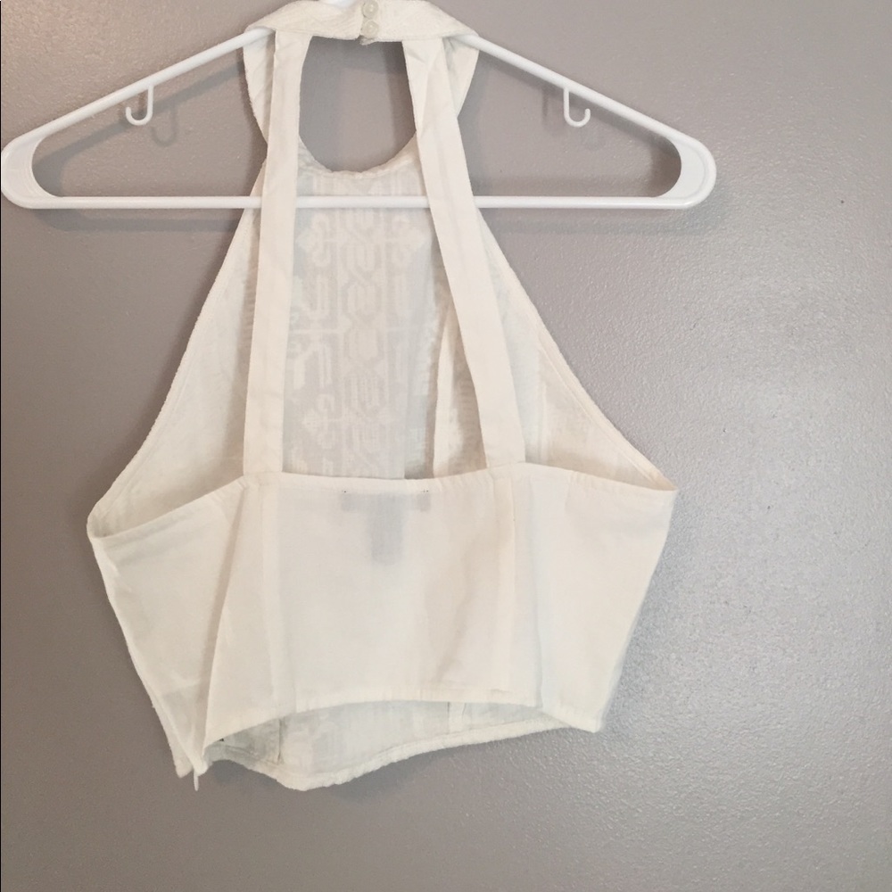Open Back Beach Crop Top - Picture 2 of 2