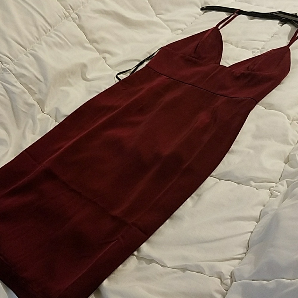 Merlot red dress