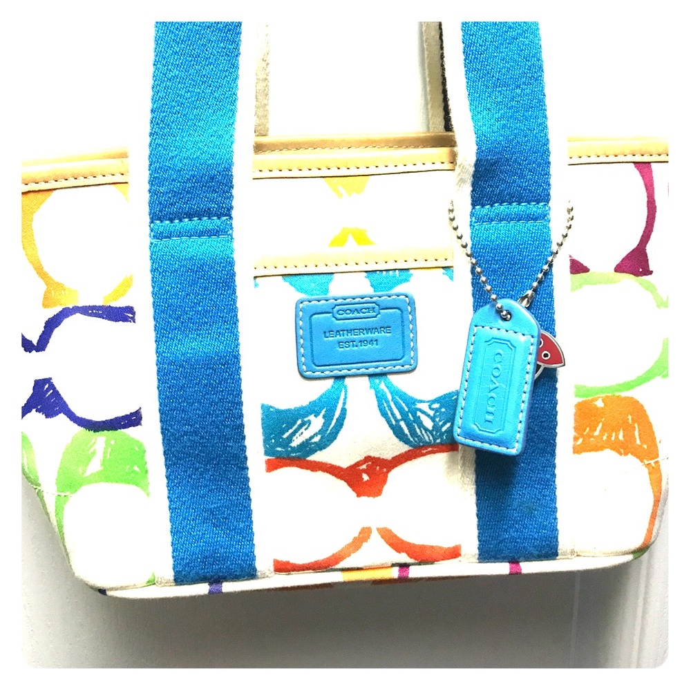 Multicolored Coach Bag