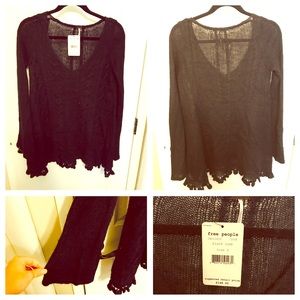 Black Free People Long Sleeve