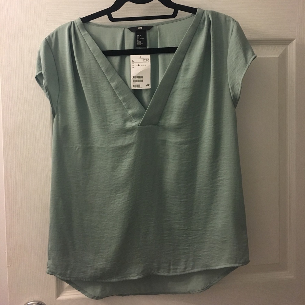 Silky Blue Blouse