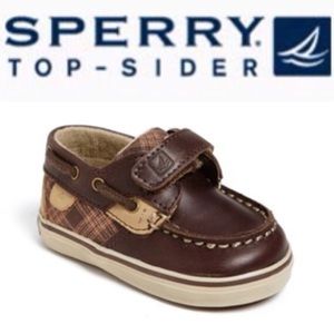 SPERRY TOP-SIDER baby boy brown crib shoe