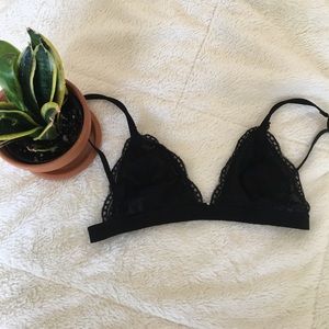 Black lace bralette!