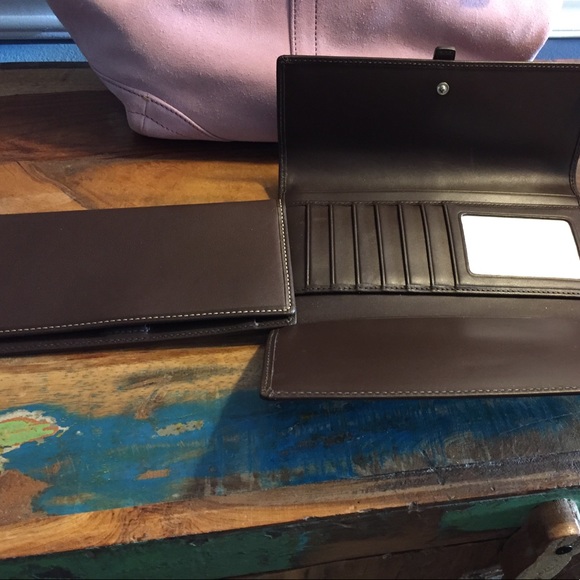 Lavender suede bag with new leather wallet. - Picture 2 of 3