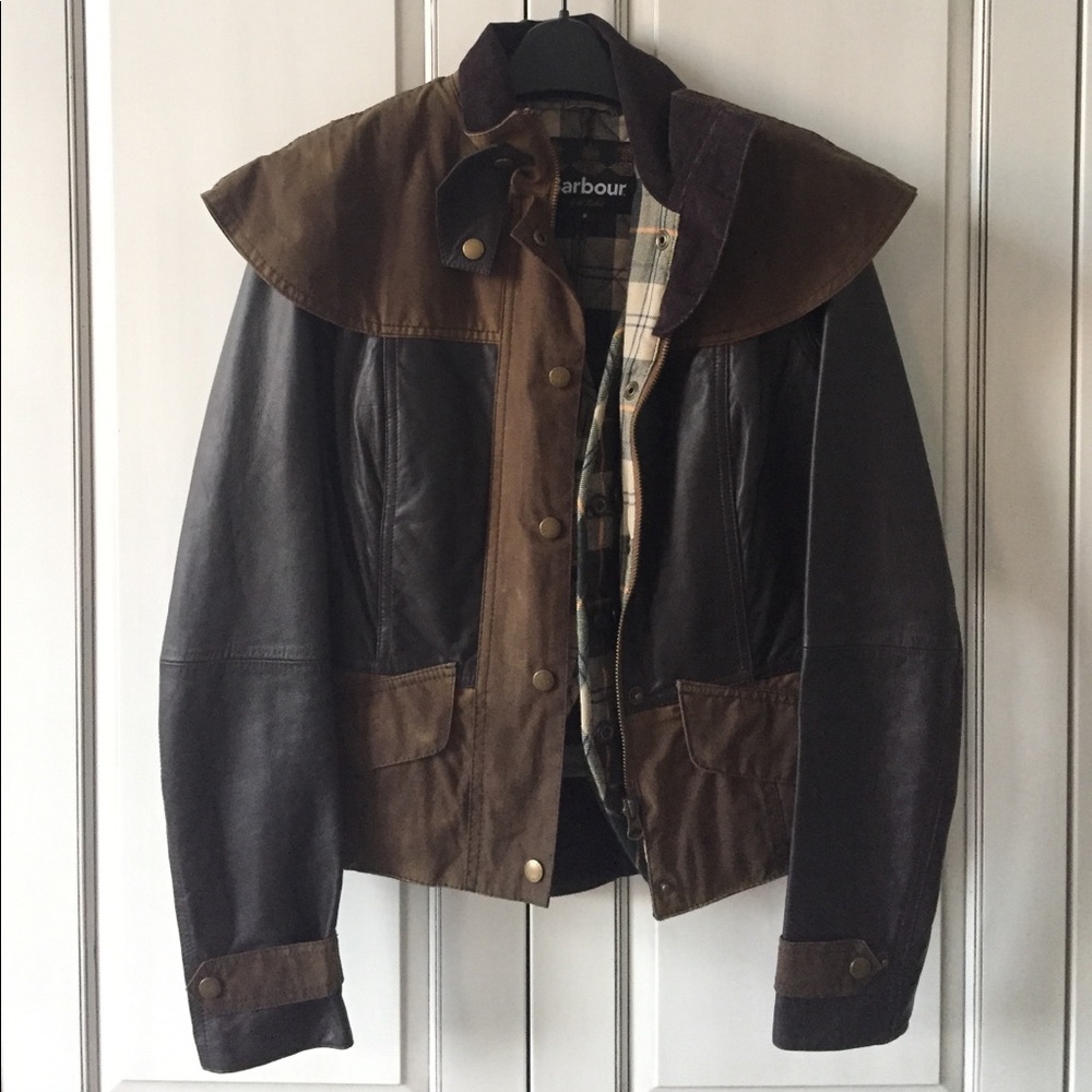 Barbour fashion coat with detachable quilted vest