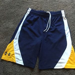 Under Armour shorts.