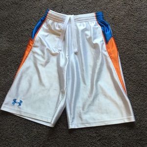 Under Armour shorts.