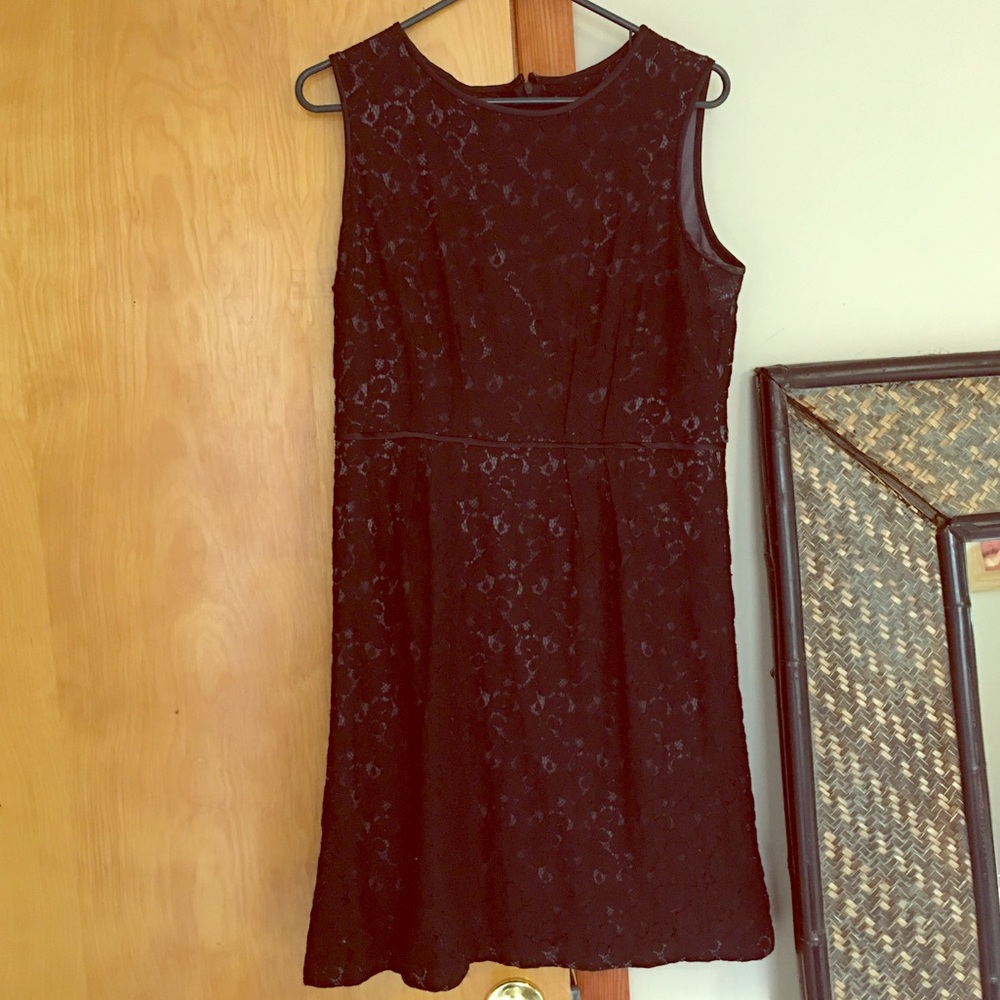 Evan-Picone little black lace dress