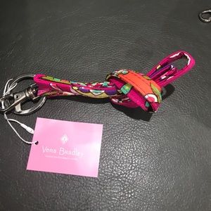 Vera Bradley Lanyard in Pink Swirls