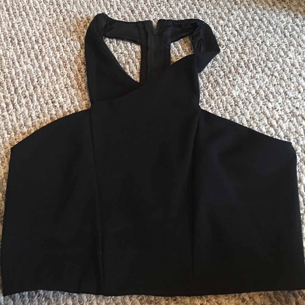 Cross over crop top