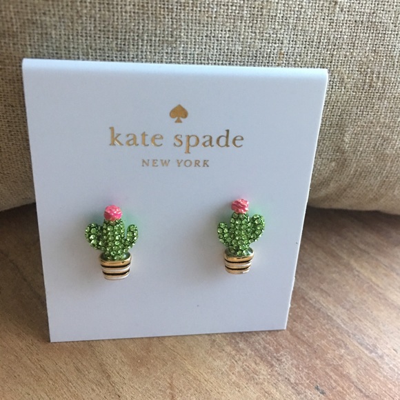 Kate Spade Cactus Earrings $48 Retail - Picture 2 of 4