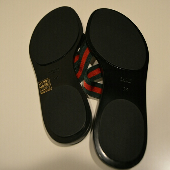 Gucci web strap thong sandal (black) - Picture 4 of 6