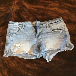 Light Wash Denim Shorts