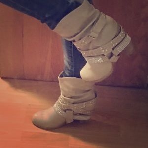 Bling bling booties! Size 8